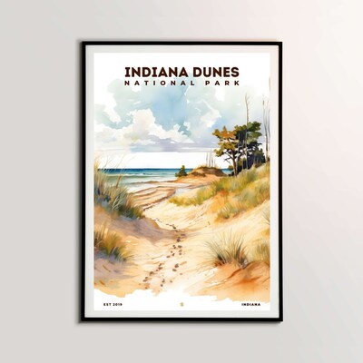 Indiana Dunes National Park Poster, Travel Art, Office Poster, Home Decor | S8 - image1